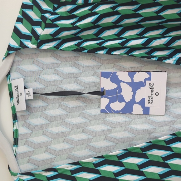 Diane Von Furstenberg for Target geo print midi wrap dress, size M. NWT. - Picture 4 of 5